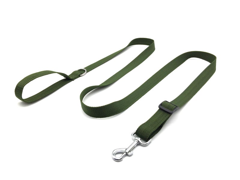 MANDAO 6FT Adjustable Dog Leash, Nylon Dog Leashes for Medium Large Dogs (Green) - Image 2